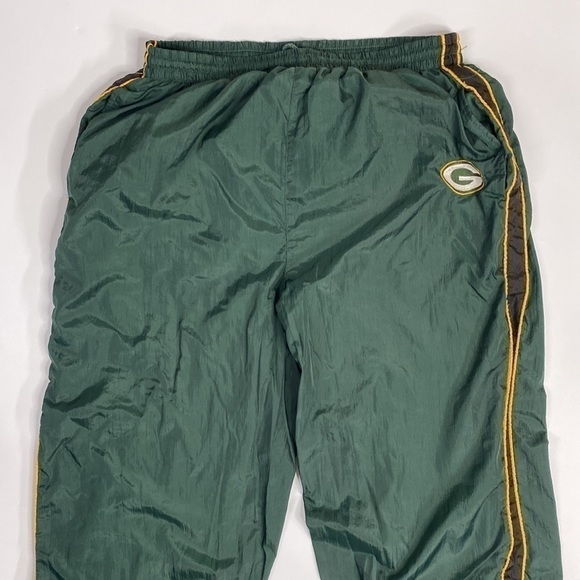 Vintage Logo 7 Green Bay Packers Track Jogger Pants Medium 90s - Picture 2 of 10